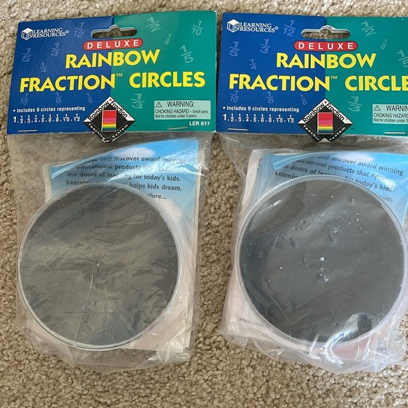 Lot of Math Items Learning Resources Hexagram Weights Fraction Circles Tangrams - Picture 4 of 8